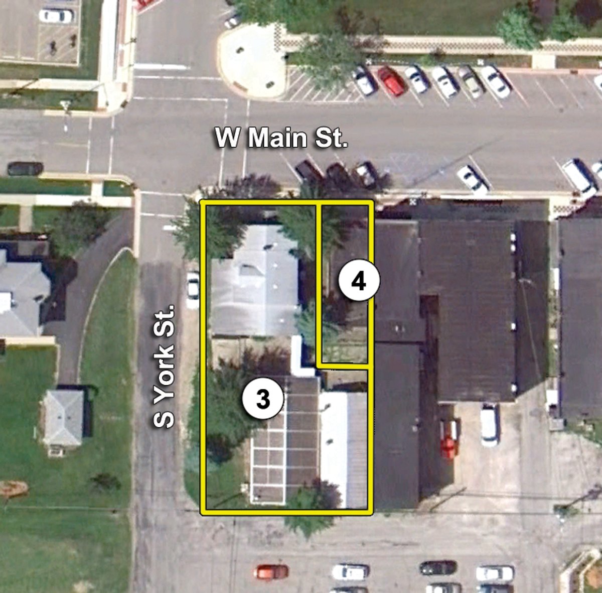 Tract map - 22+ Acres Commercial and Residential Offered in 5 Tracts